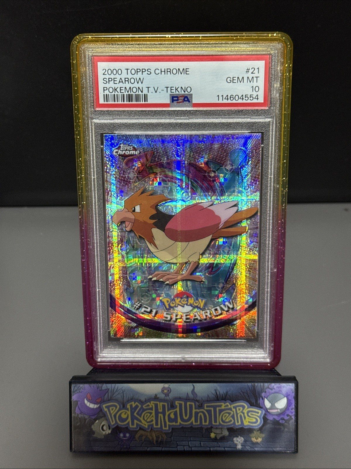 Pokemon Card Spearow #21 Topps Chrome Tekno PSA 10 GEM MINT POP 11 – Photo 1